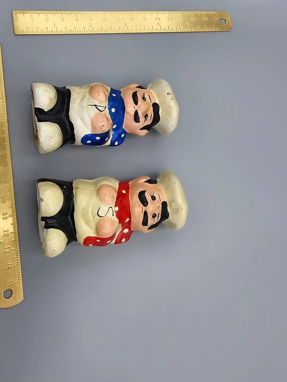 Vintage  Chef Salt and Pepper Shakers Set